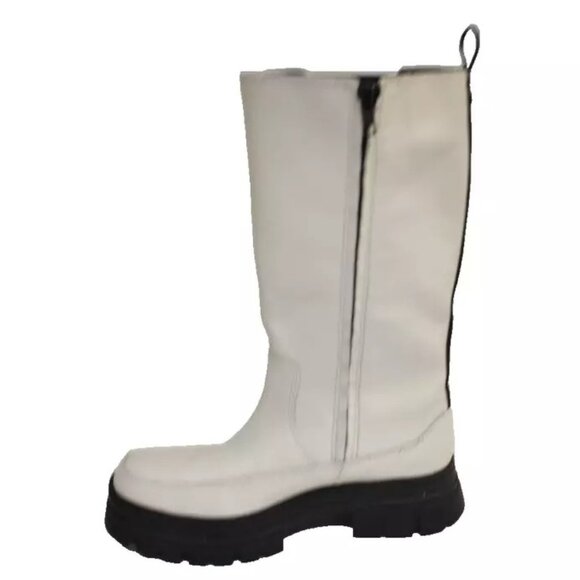 New! Ugg Ashton Tall Chelsea White Leather Size 8 1134937 DD437 - Picture 2 of 7